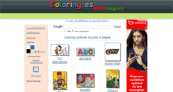Desktop Screenshot of coloring.es