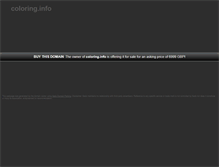 Tablet Screenshot of coloring.info